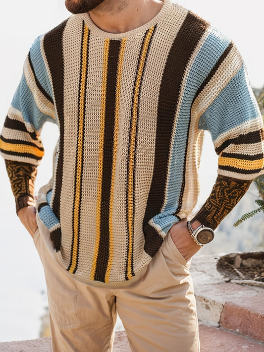 Alex – Casual Striped Knit Sweater