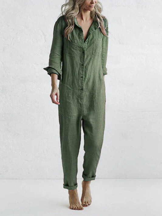 Mia – Women’s Linen Jumpsuit, Lightweight, Stylish & Practical