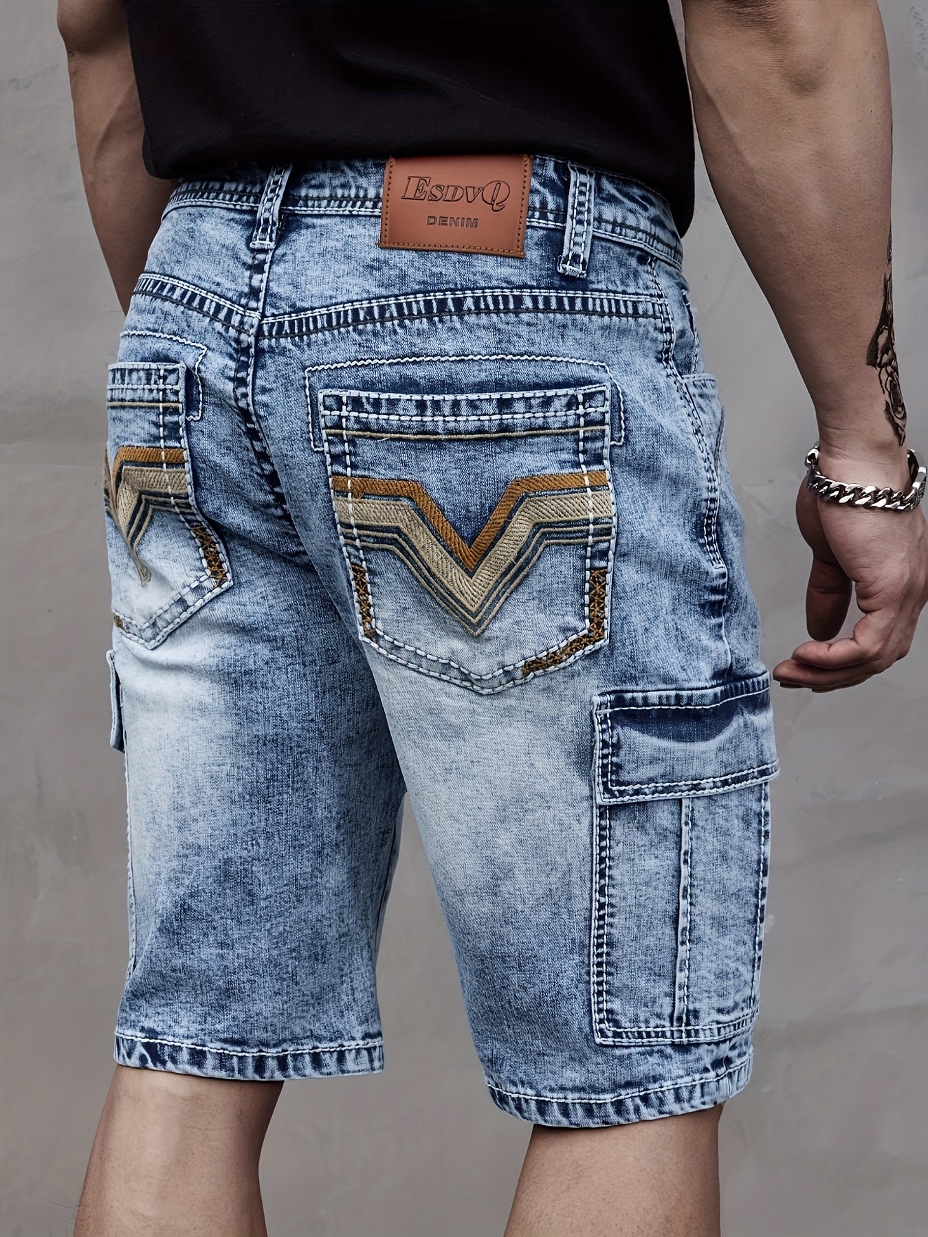 Hunter – Men’s Multi-Pocket Denim Shorts