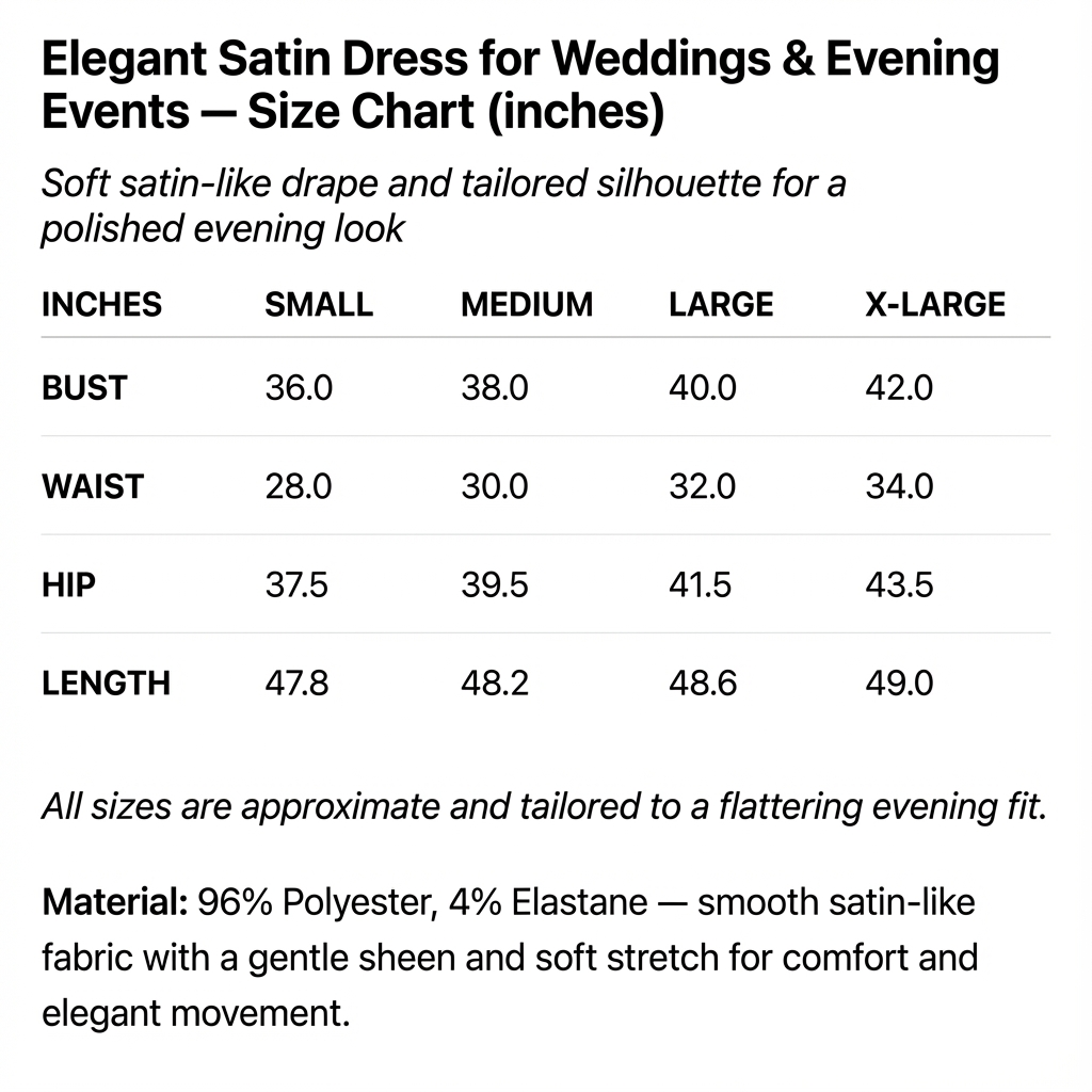 Camille – Elegant Satin Dress for Weddings & Evening Events