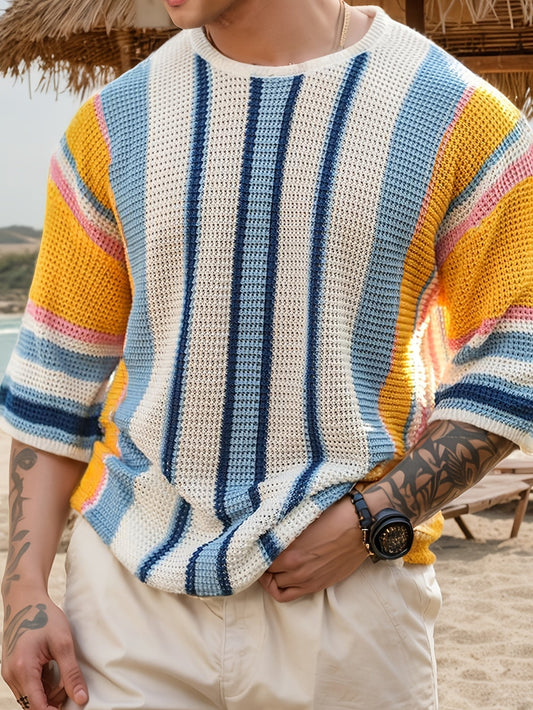 Alex – Casual Striped Knit Sweater